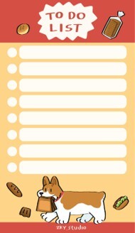 泰國插畫品牌zky.studio|柯基便條紙