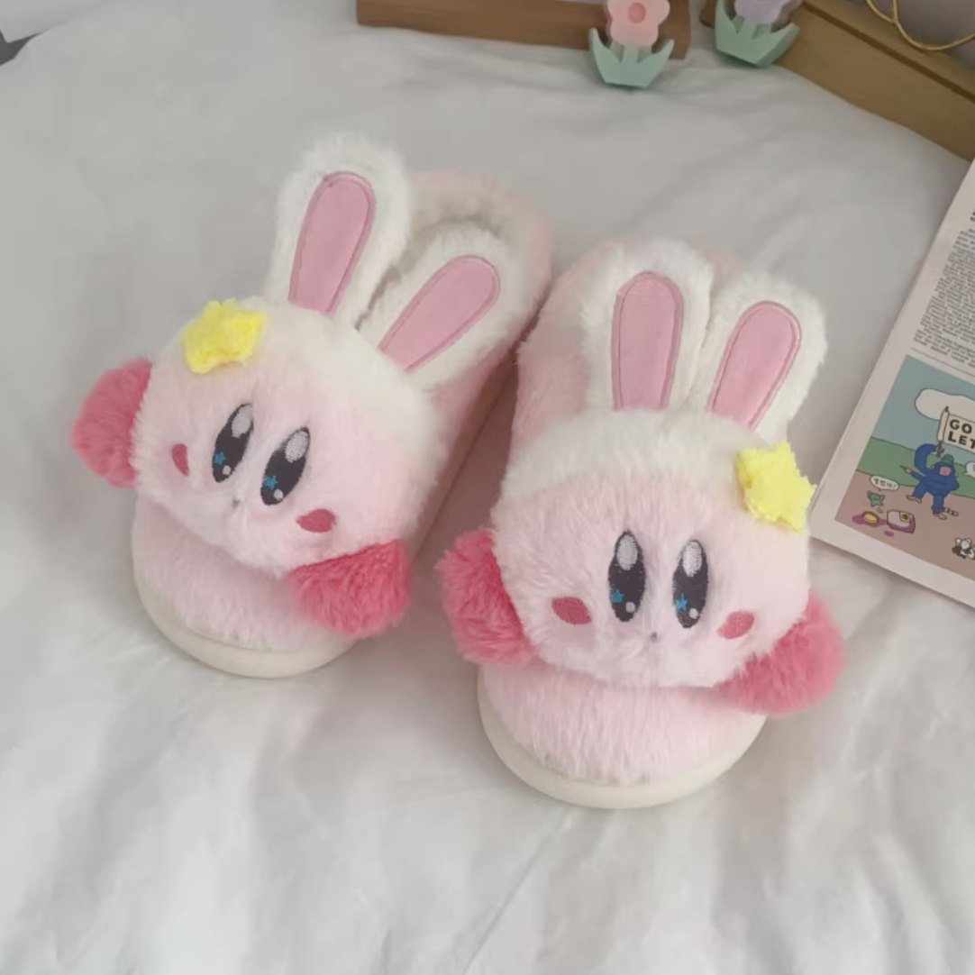 星之卡比 - 精緻絨毛室內拖鞋 Plush Slippers