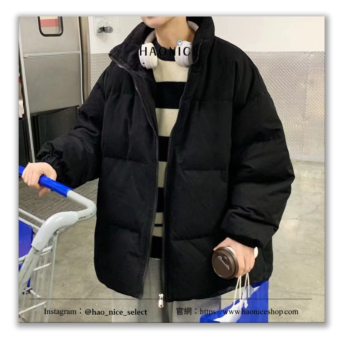 【HAO NICE】冬季常備軍❄️韓國學生感🇰🇷基本款純色麵包服 羽絨外套 立領 保暖