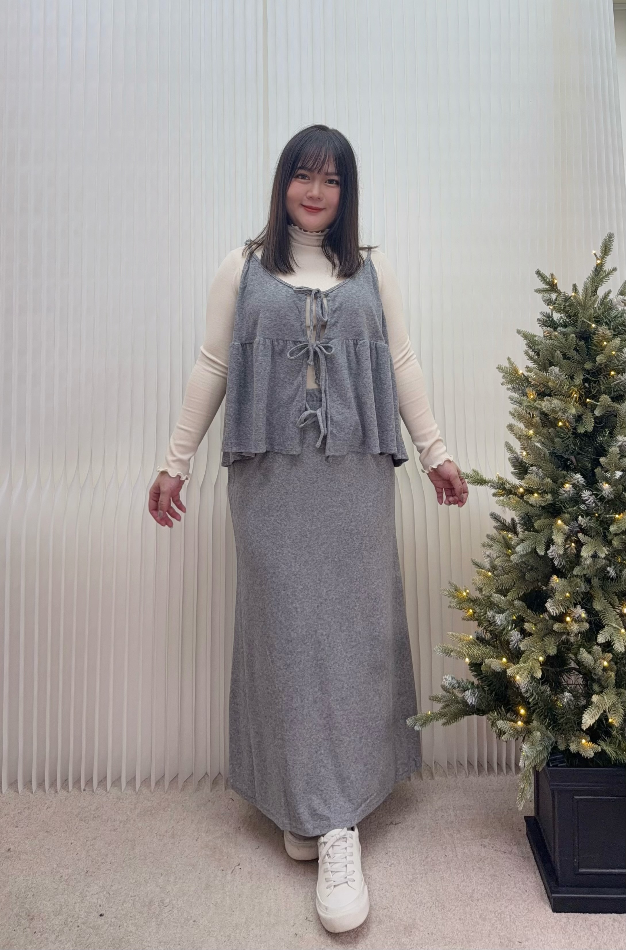 31.毛呢抽繩魚尾裙