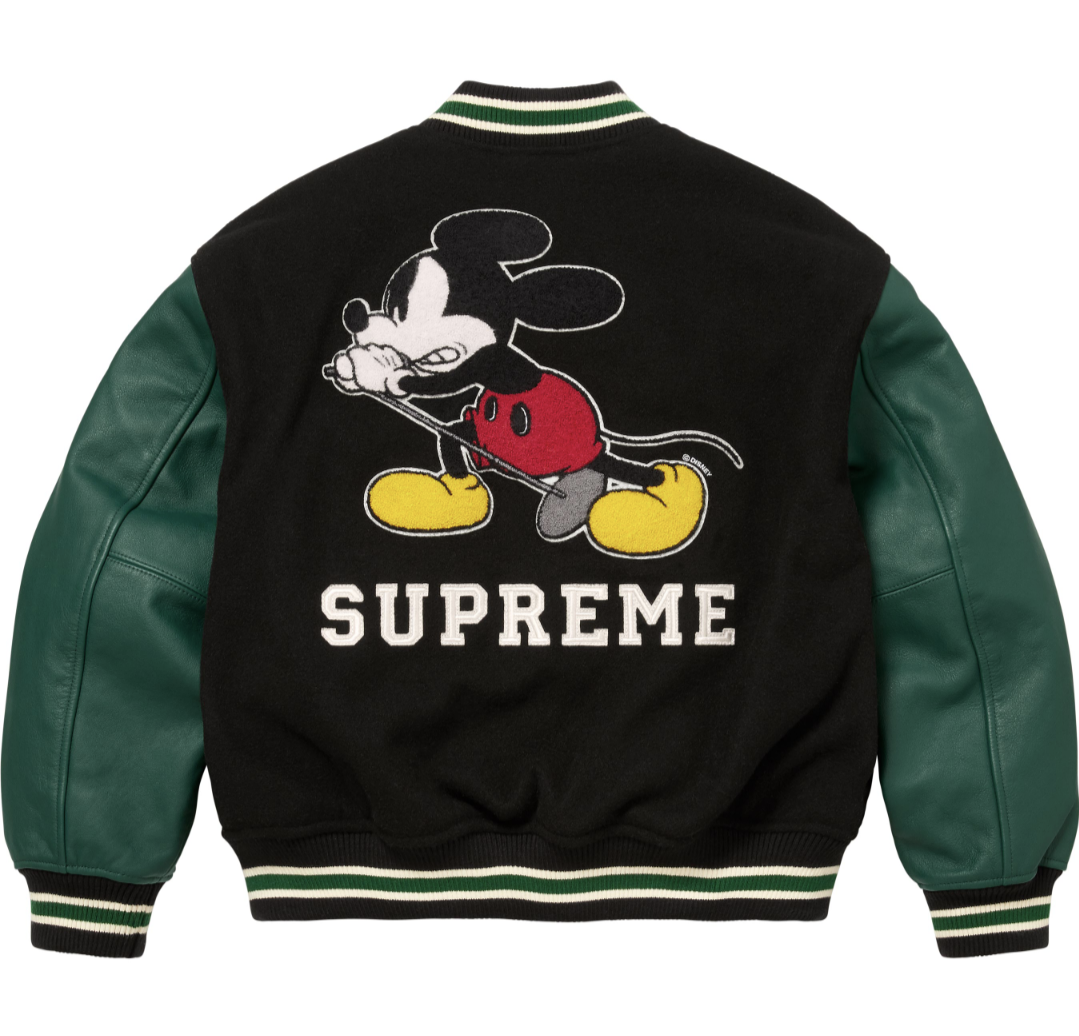 SUPREME NUMBER (N)INE MICKEY VARSITY JACKET 棒球外套 (2色)