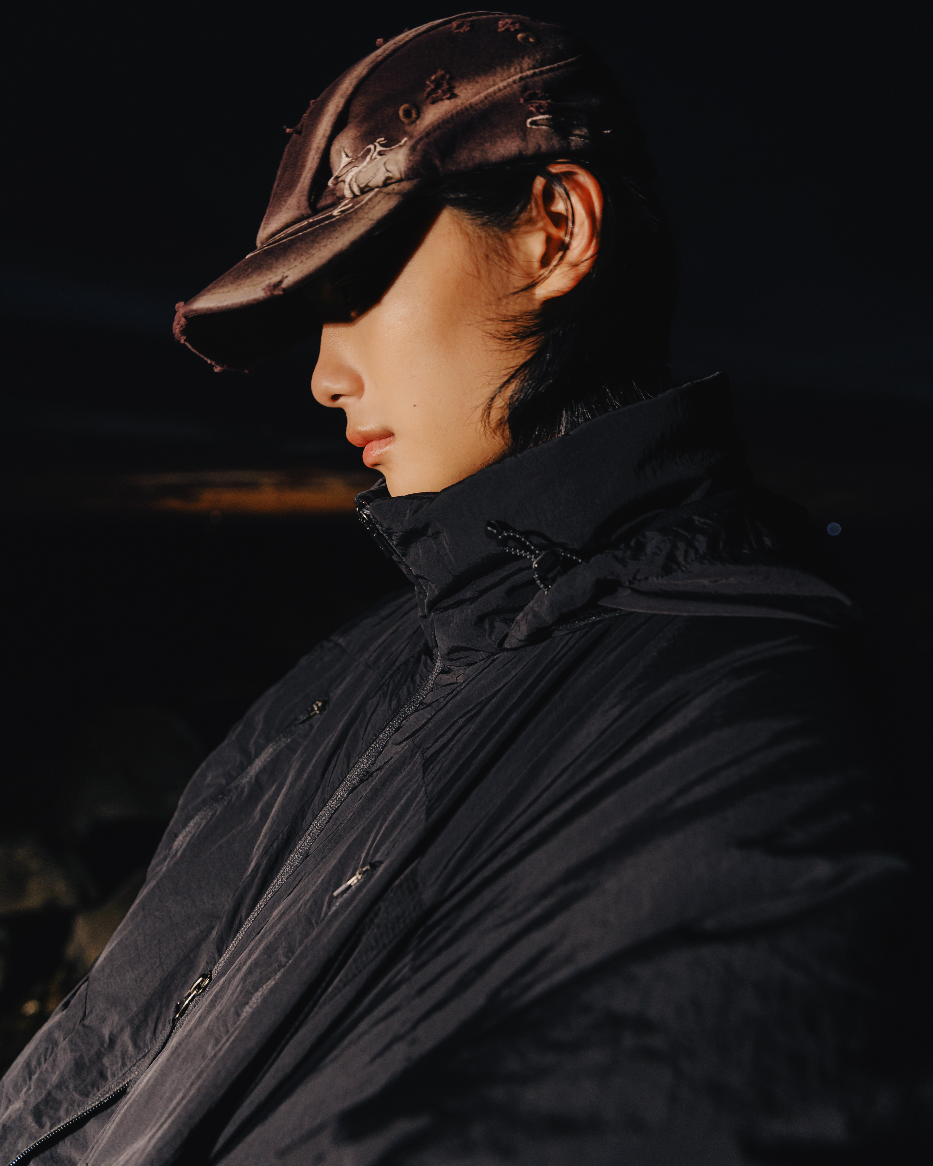 nozzle quiz®｜Microclimate Damaged Cap (Washed Black/Washed Gray/Washed Brown)