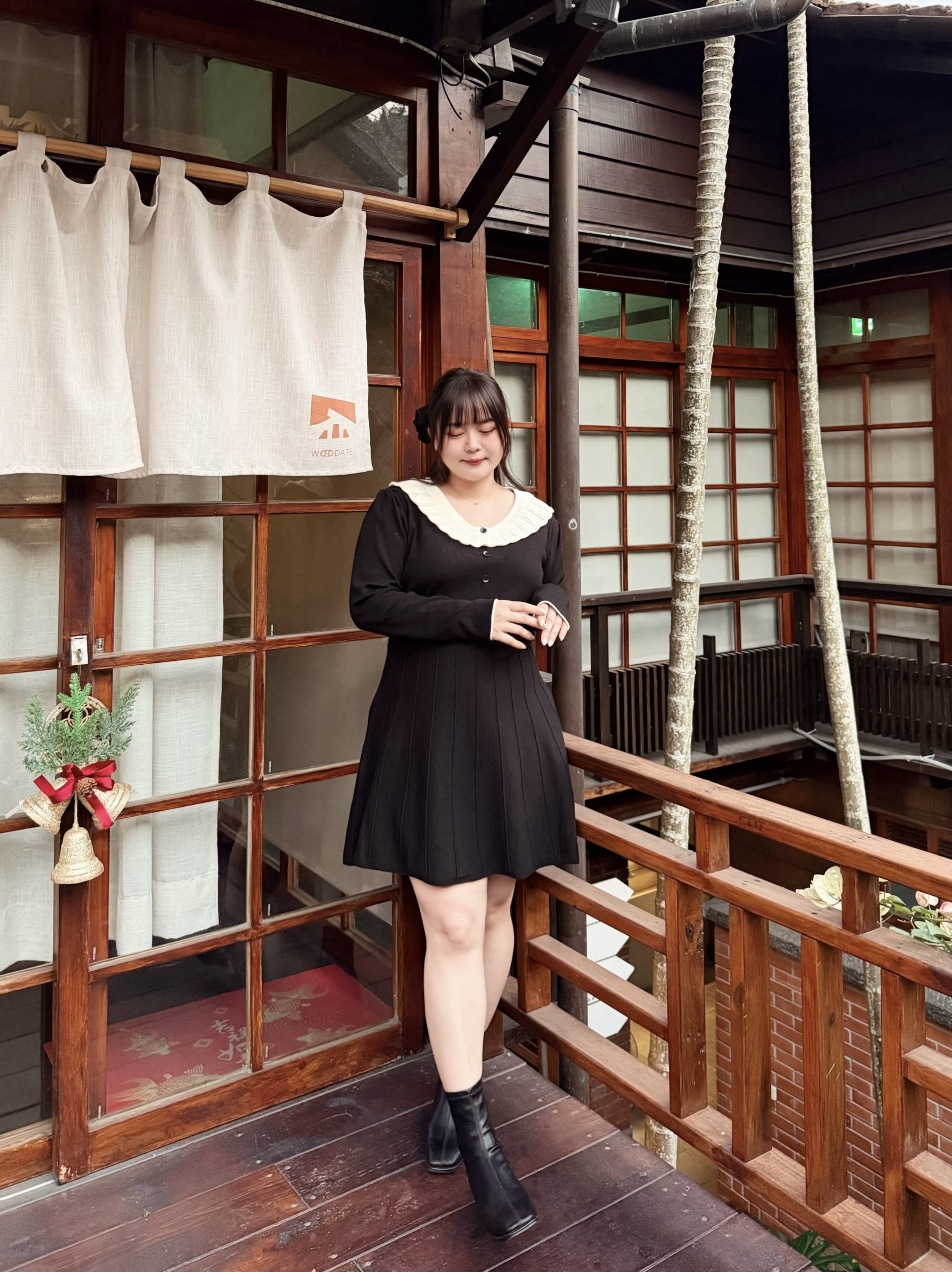 23.可愛領針織短洋