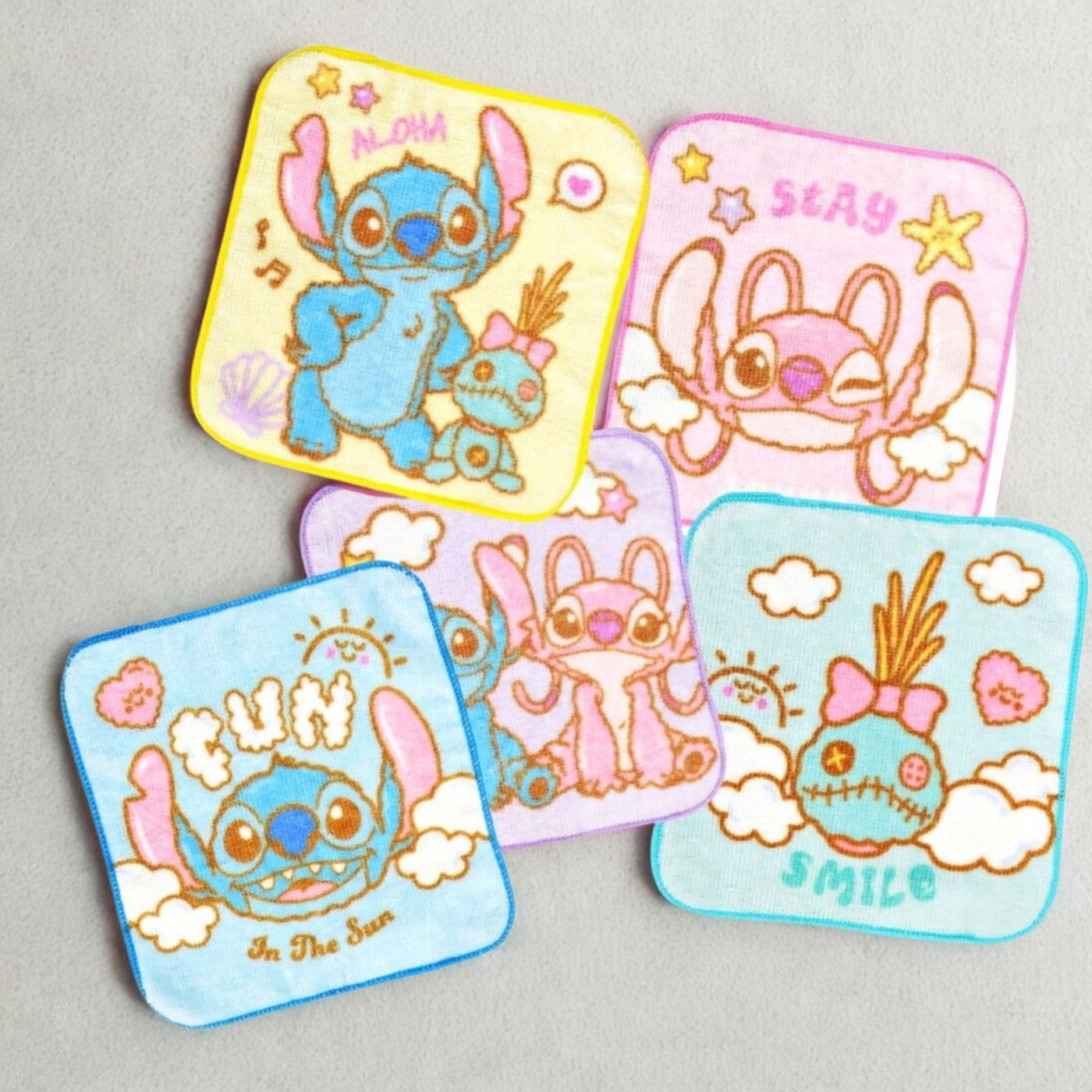 迪士尼史迪仔- 5P純棉多用途抹手巾