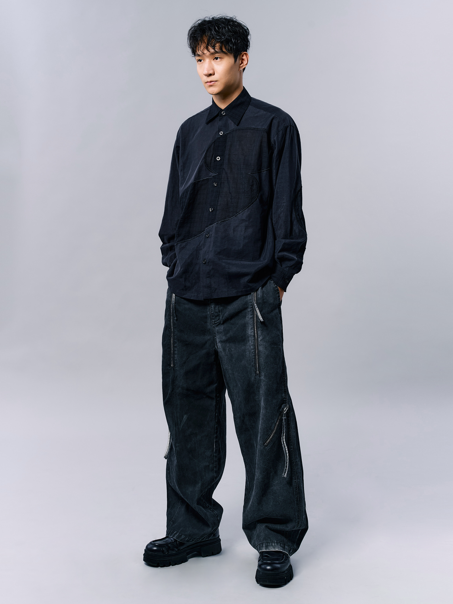 LOOSE FIT LONG-SLEEVES “COVERD” SHIRT