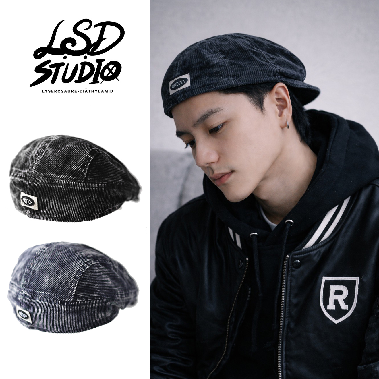 水洗 x 燈芯絨 | 美式水洗畫家帽【HTPC69】