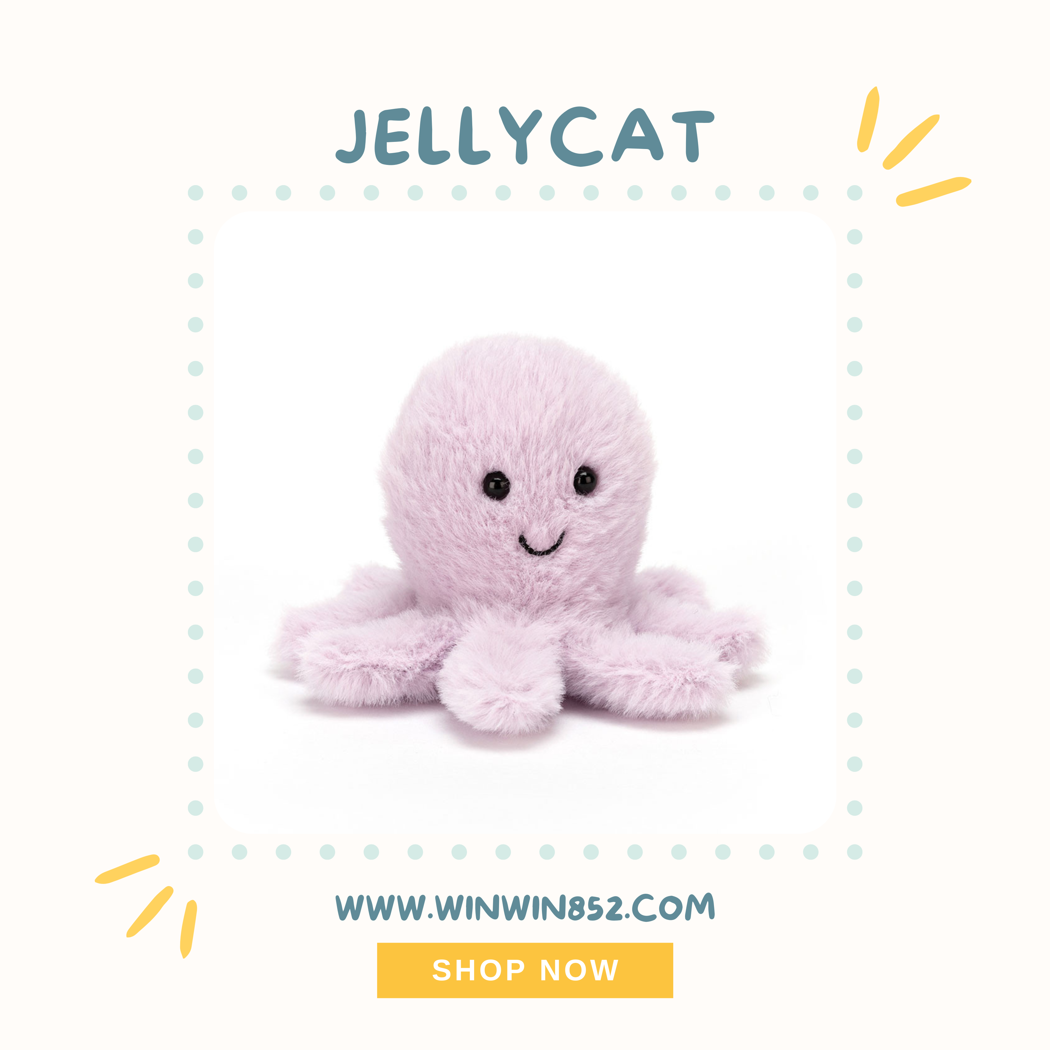 Jellycat Fluffy Octopus