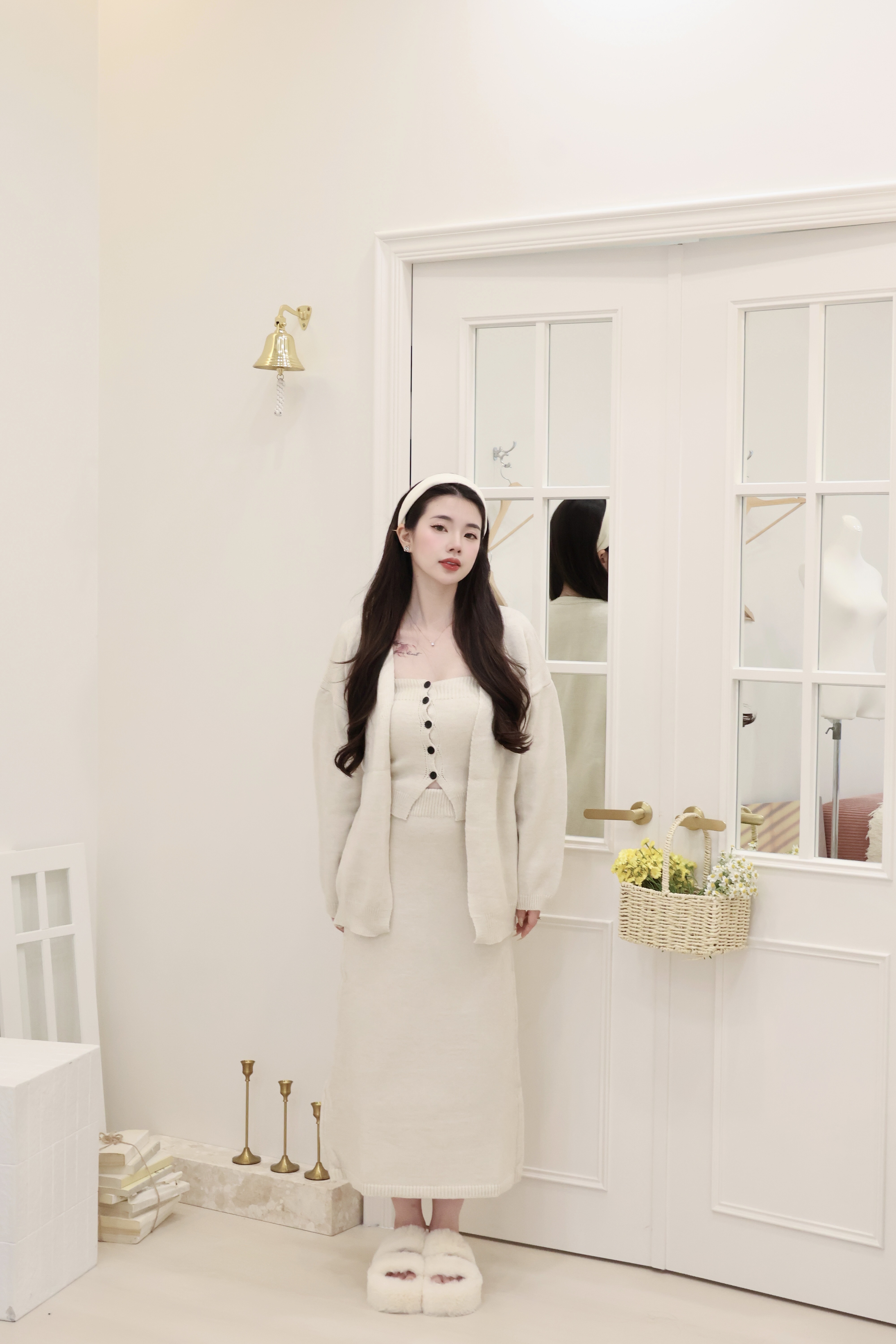 法式純欲🩶毛衣三件套