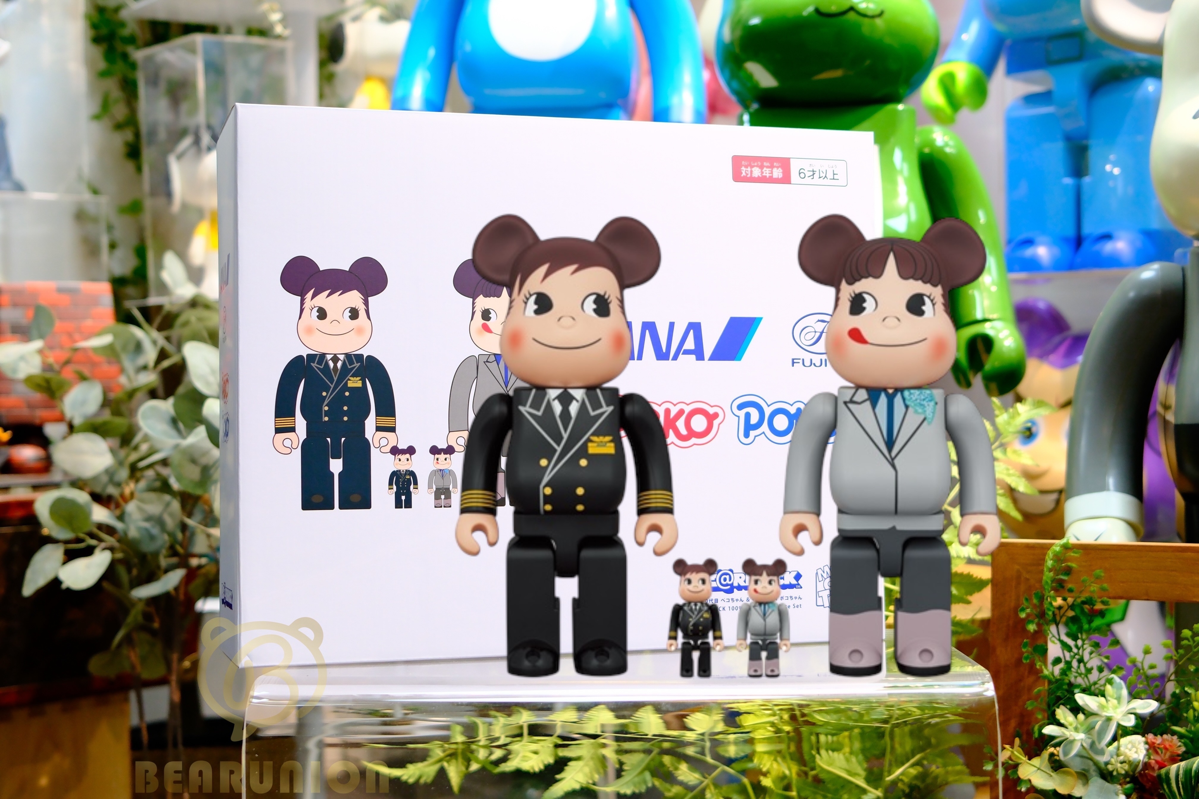 🈹️🥇現貨🥇🈹️Bearbrick 400% 100% ANA PEKO SET OF 4