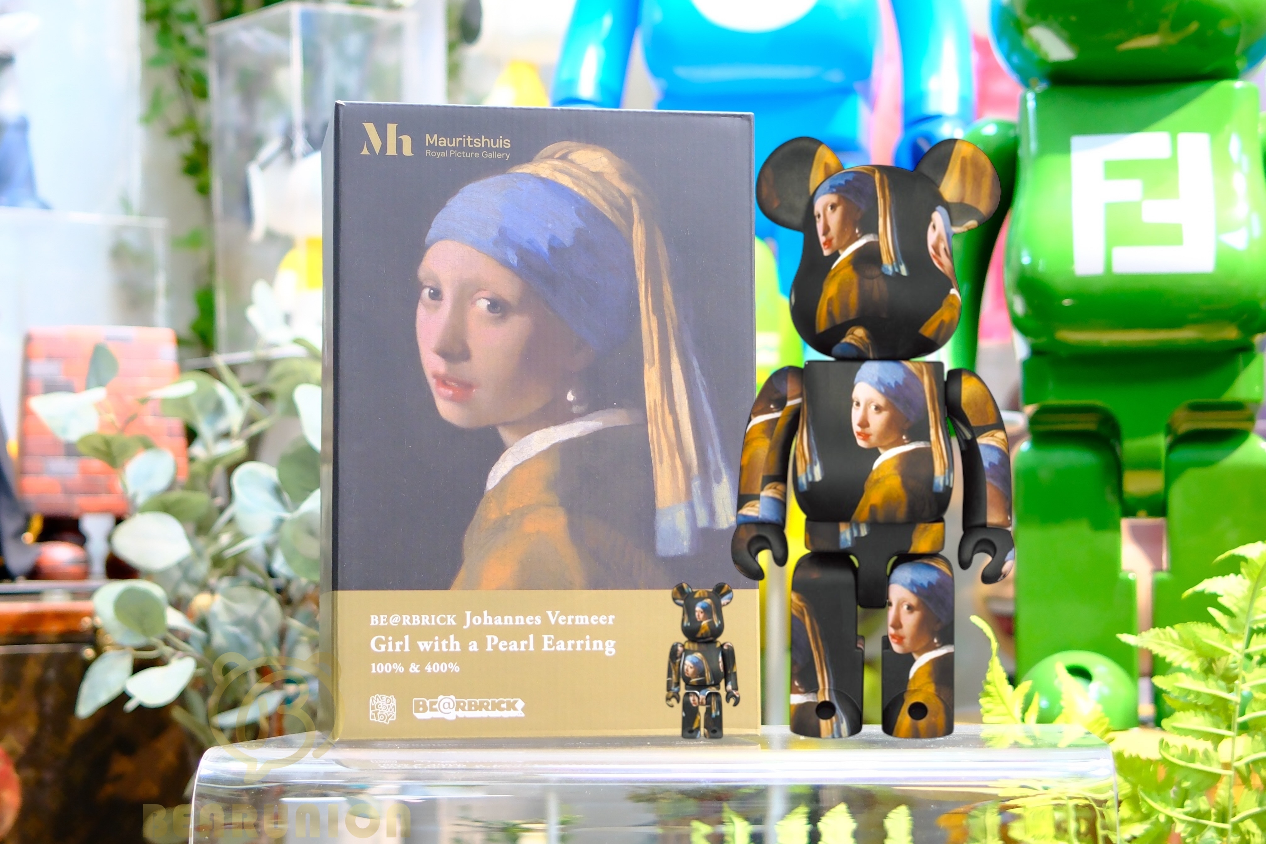 Bearbrick 400% 100% Johannes vermeer