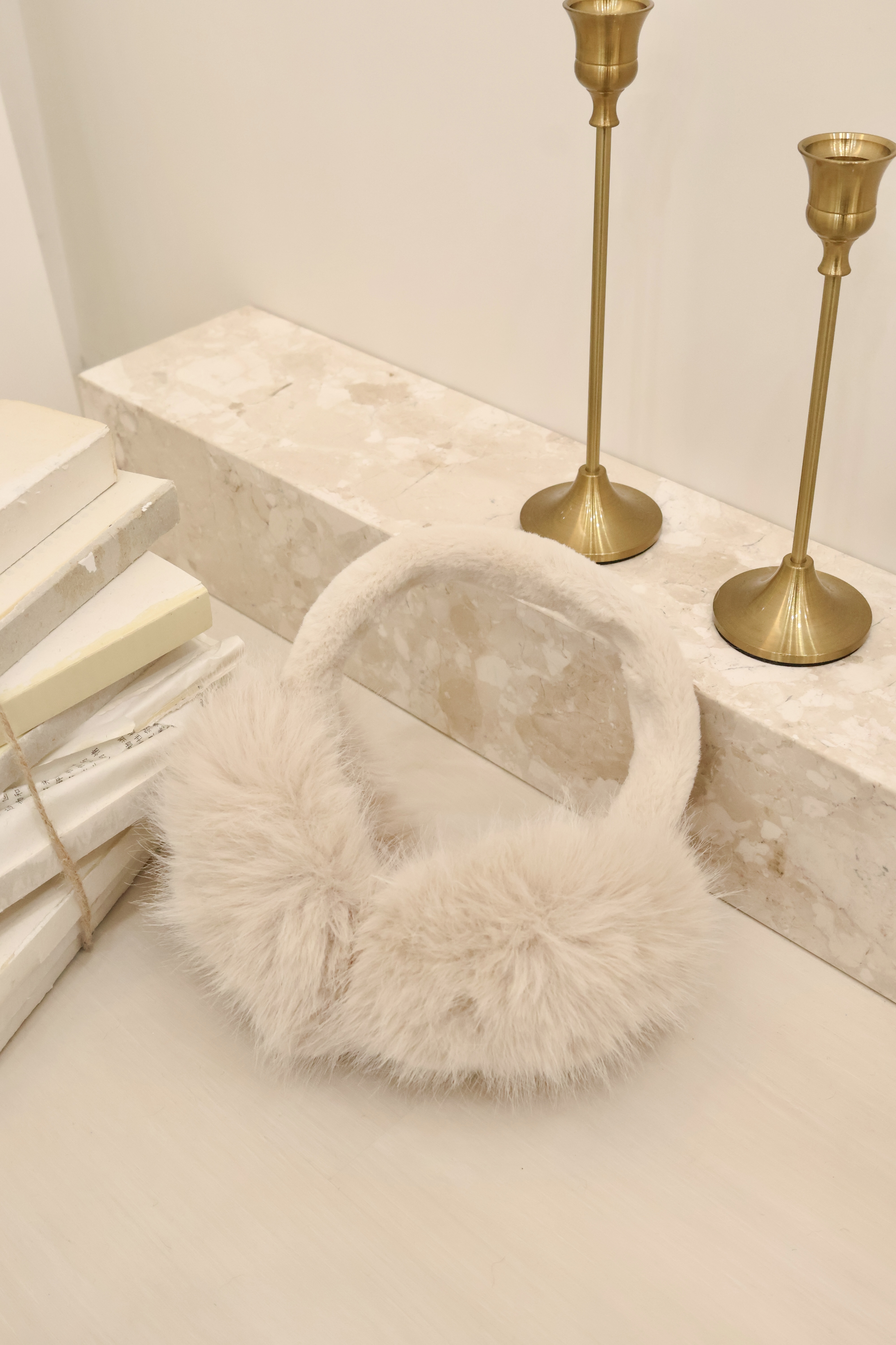 萌萌毛絨耳罩☁️