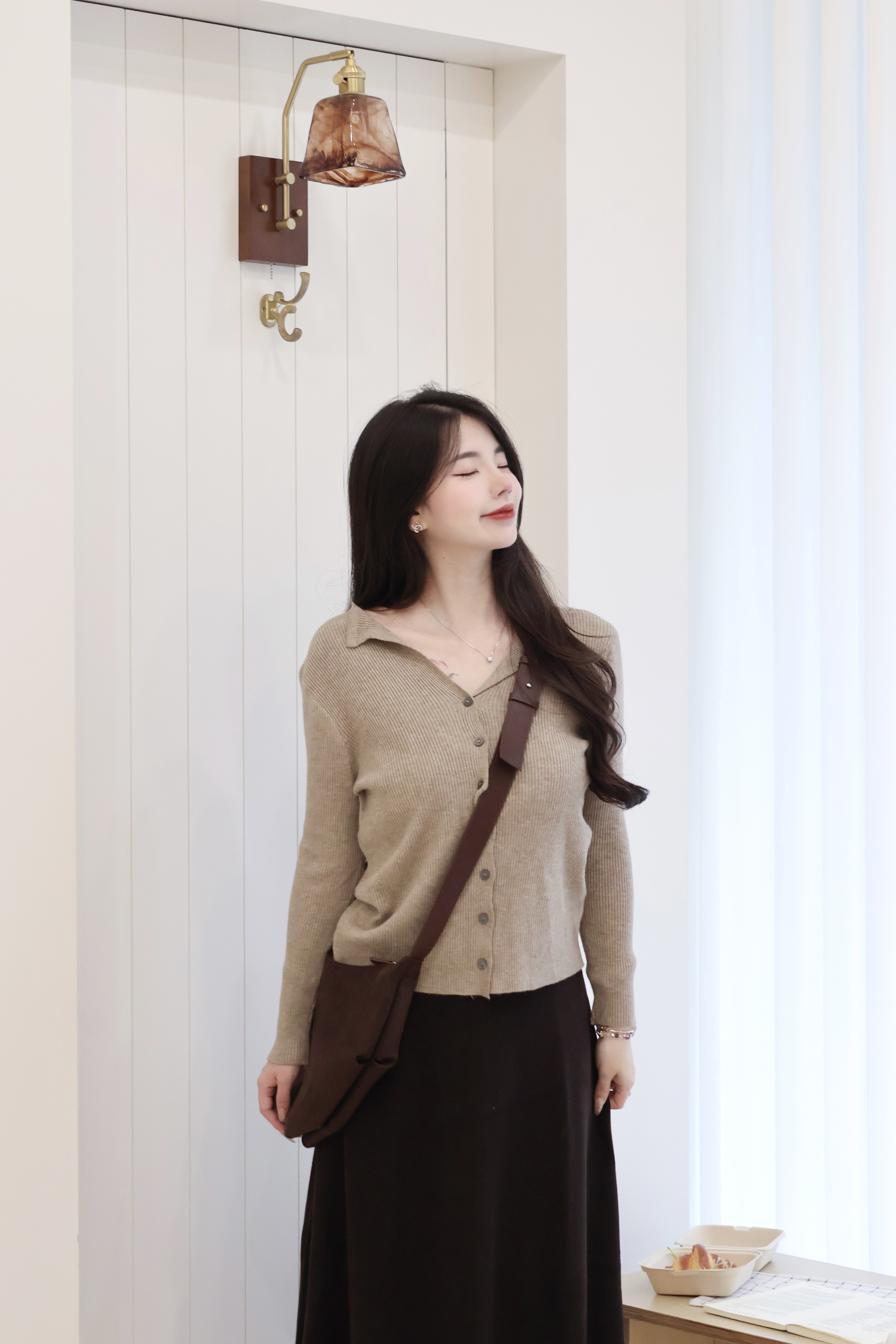 法式翻領軟糯針織🥞