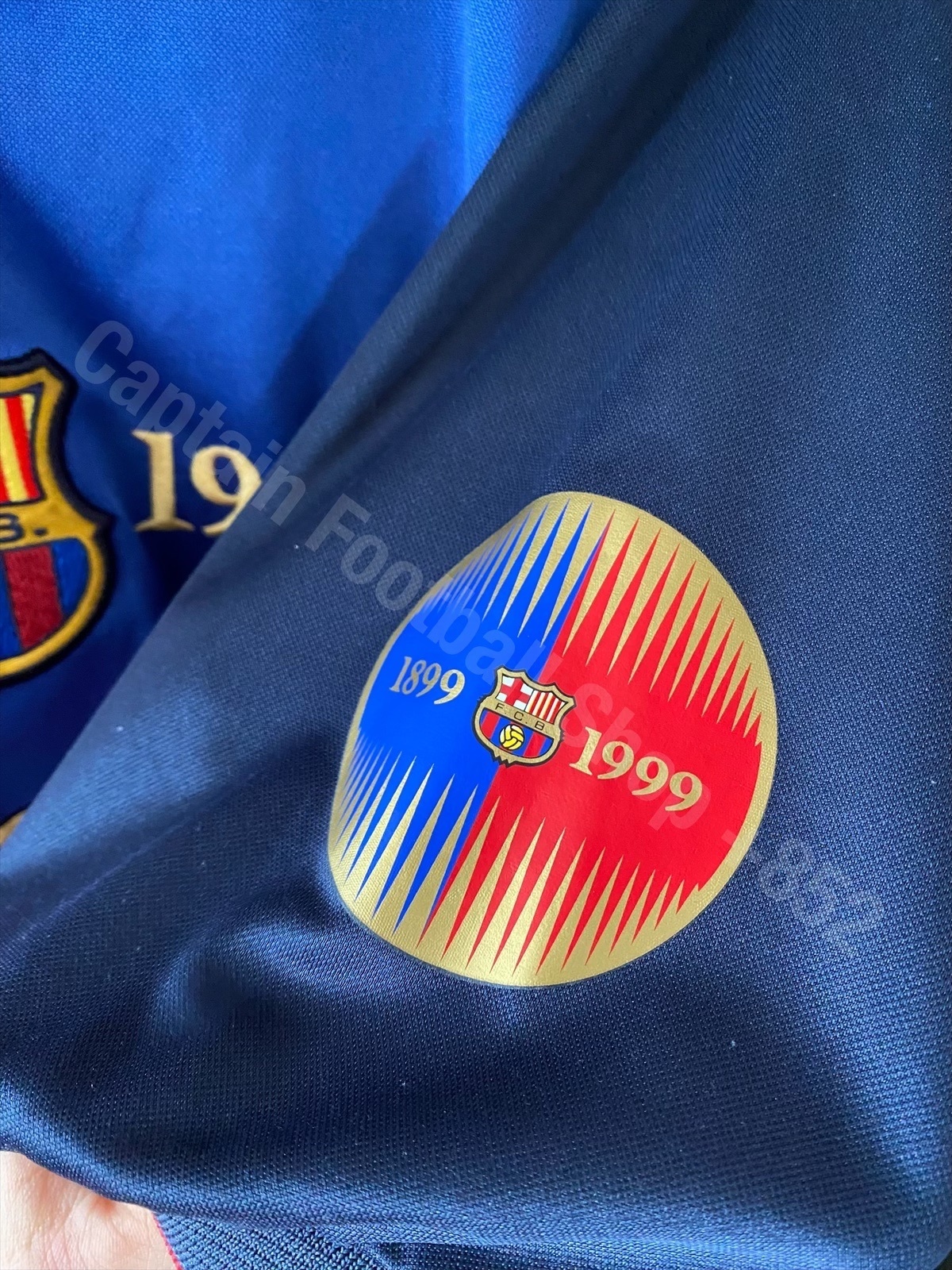 Signed) FC Barcelona 1999-2000 Nike Centernary Home Sh