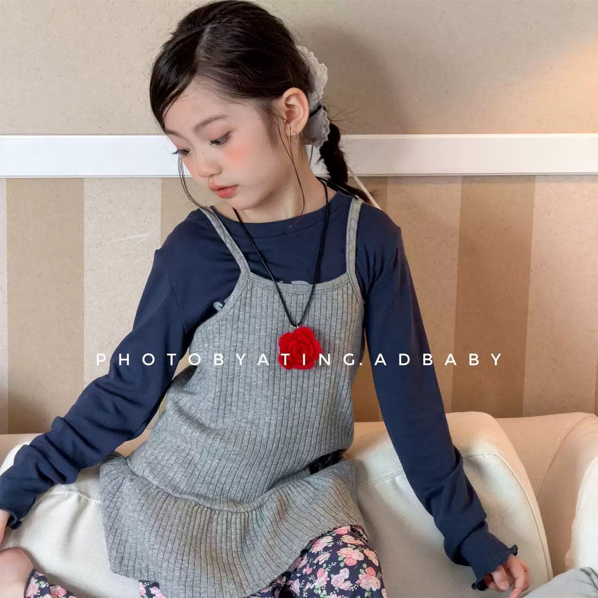 兩色浪漫疊穿背心