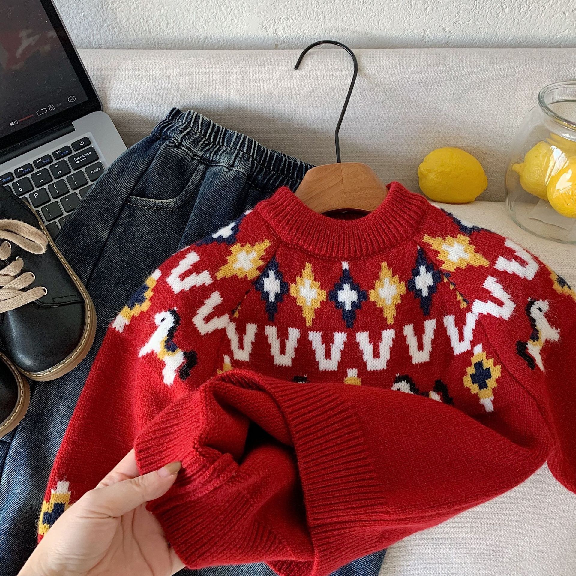 旋轉木馬針織上衣