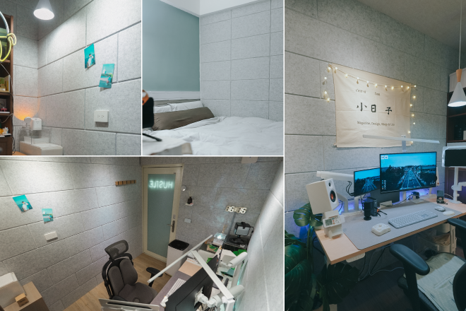 立體纖維吸隔音板推薦-大理石白