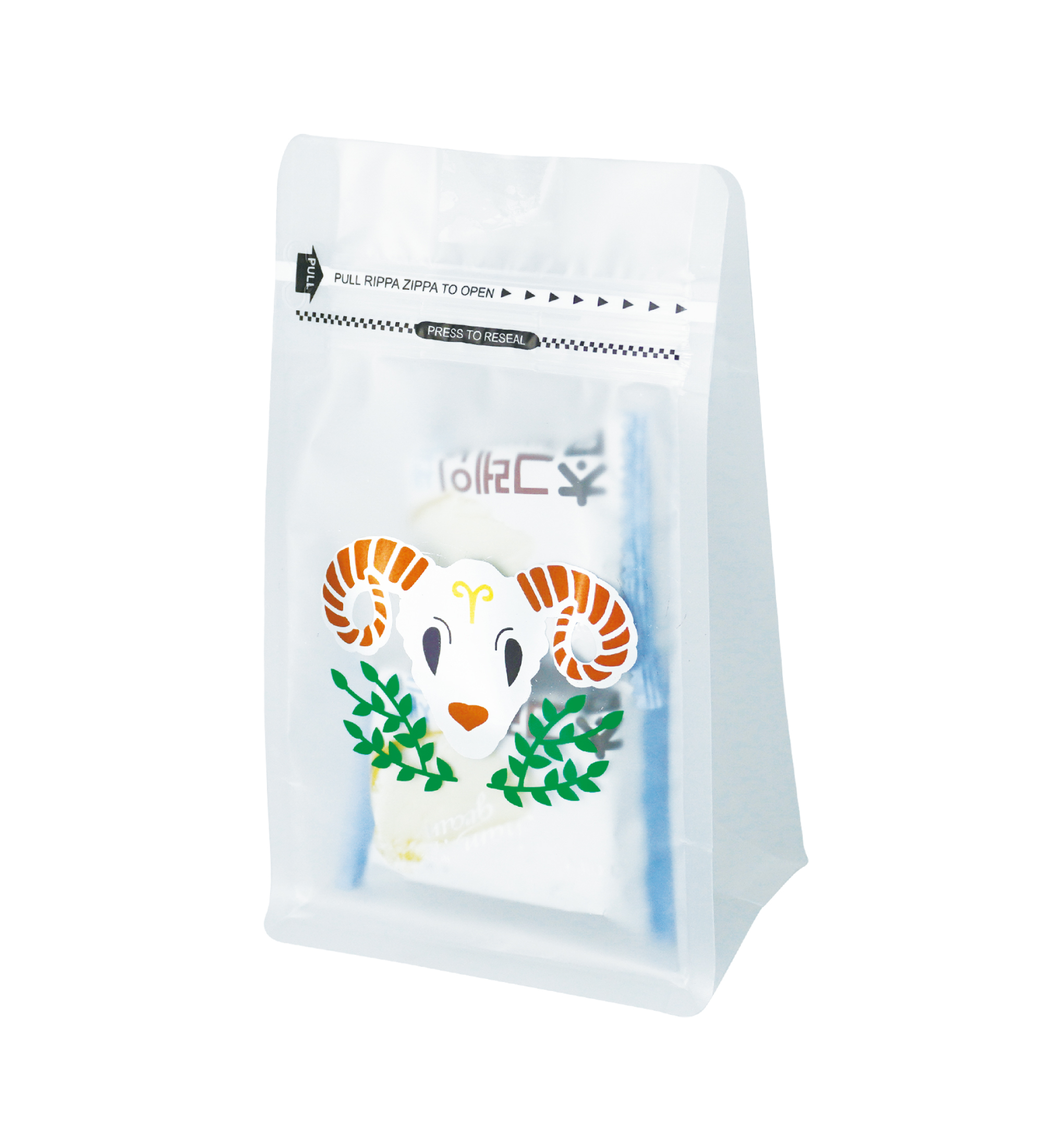 250g霧面半透明燙金平底口袋式夾鏈袋 - 12星座系列【500袋入】