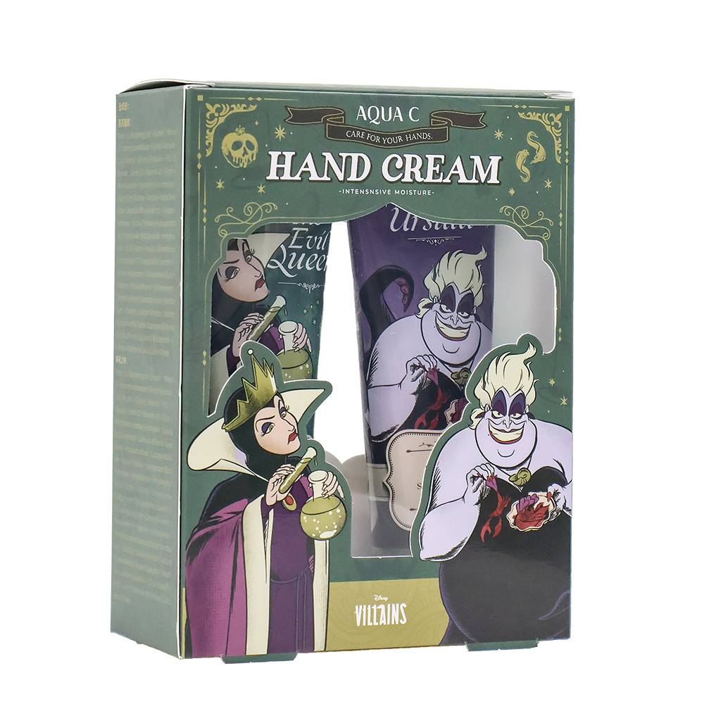 有點壞，才惹人愛！AQUA C. x Disney Villains 滋漾護手霜🖤 告別乾燥粗糙,細緻呵護每一寸肌膚，散發高雅迷人香氣的指尖儀式，自用或是送禮都很適合