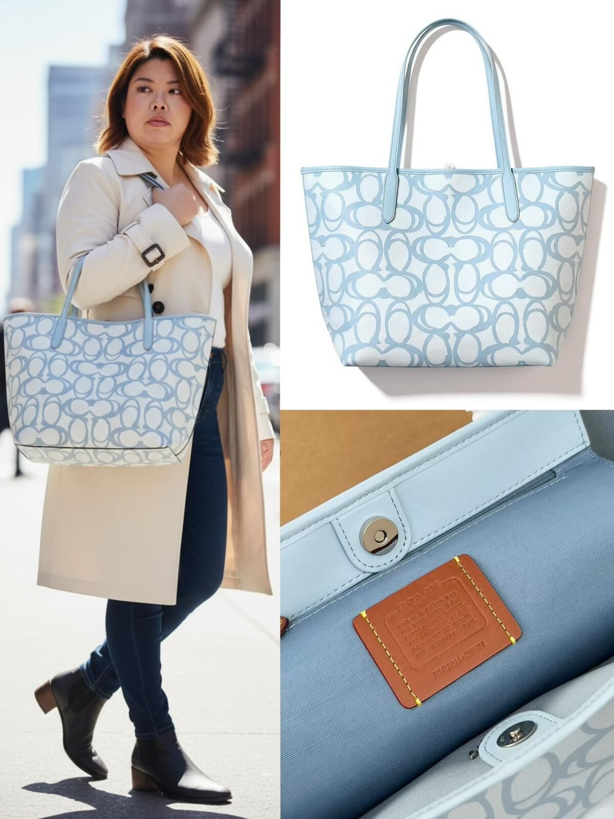 Coach City 33 雙面托特包