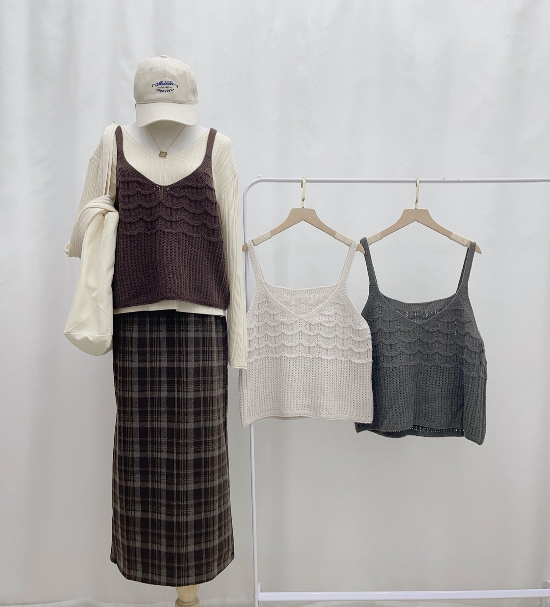 3405-波浪麻花外搭背心