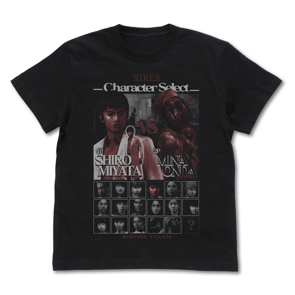 Cospa 011226 SIREN character select Tシャツ [SIREN] BLACK