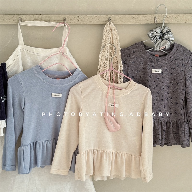 三色甜美花邊上衣