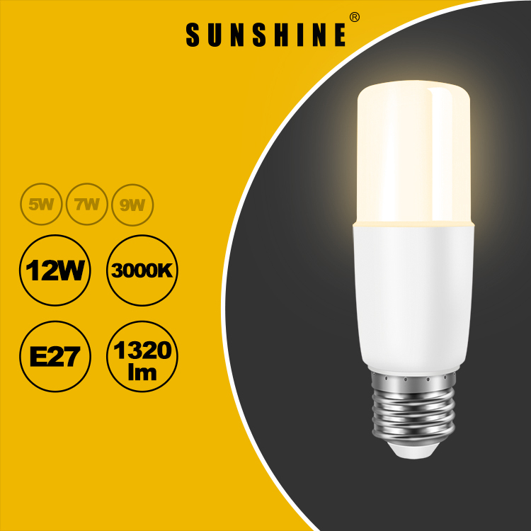 LED燈膽(棒燈) 12W E27大螺頭 白光6500K / 黃光3000K LPINB-12E27D/W