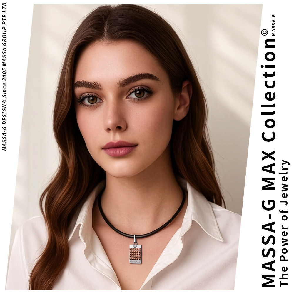 MASSA-G Deco純鈦系列【玫瑰龐克】鍺鈦鍊飾