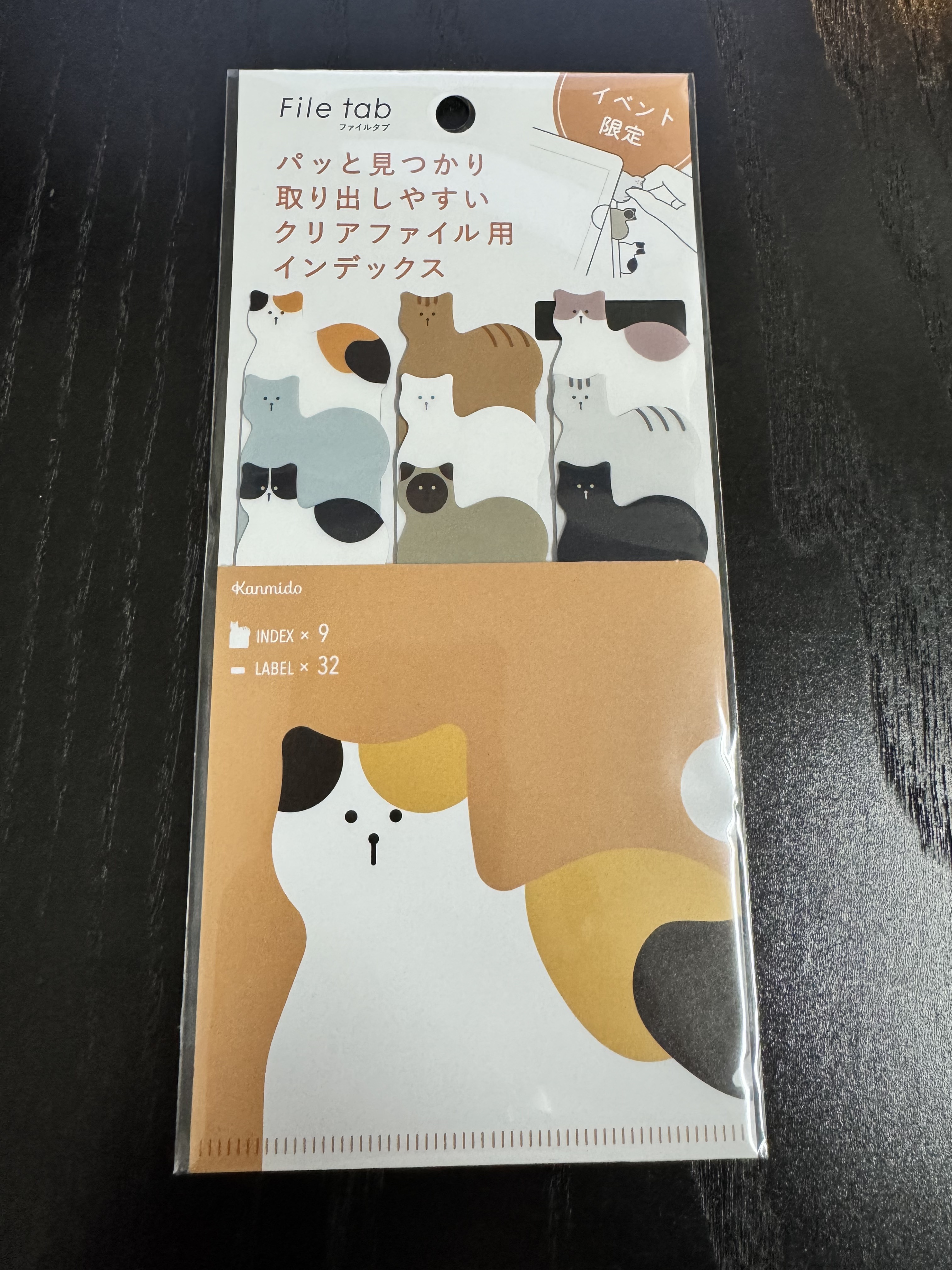 File tab 索引標籤 文具女子博限定