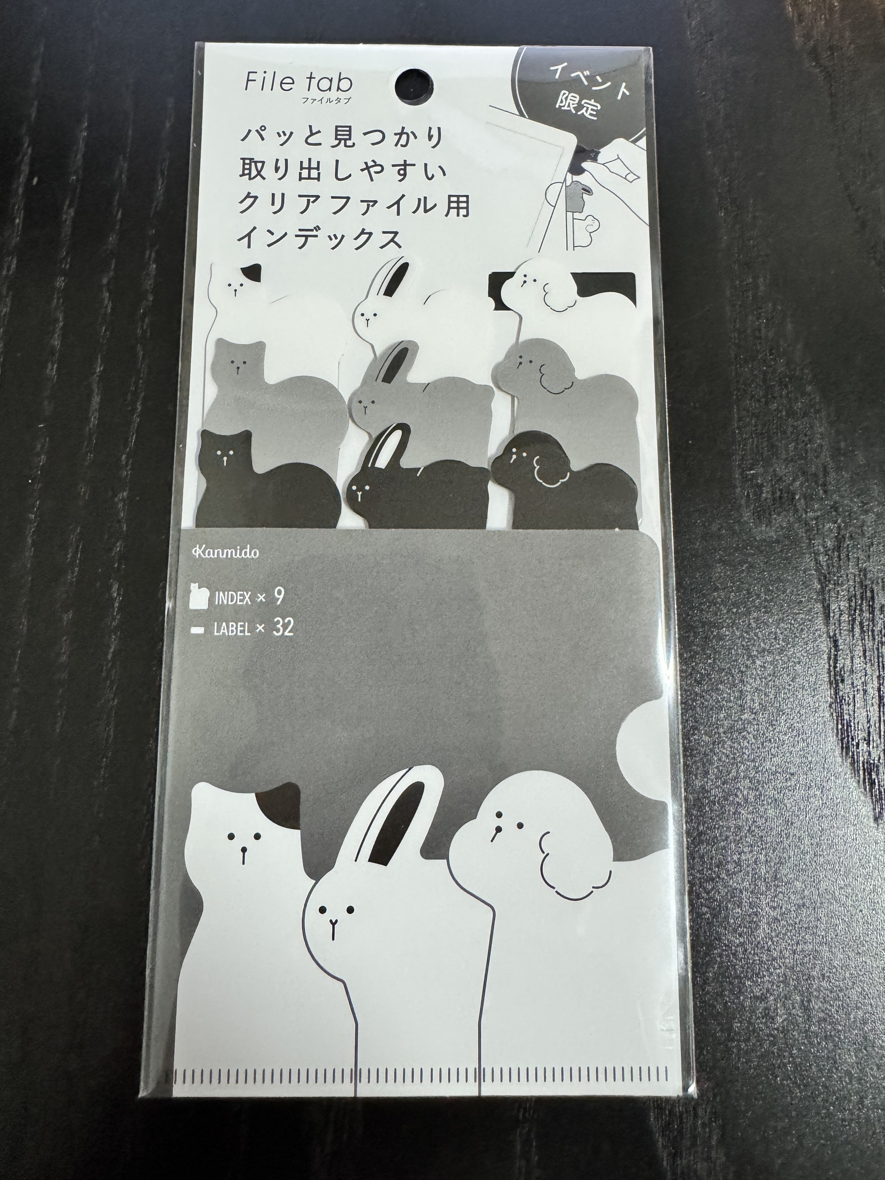 File tab 索引標籤 文具女子博限定