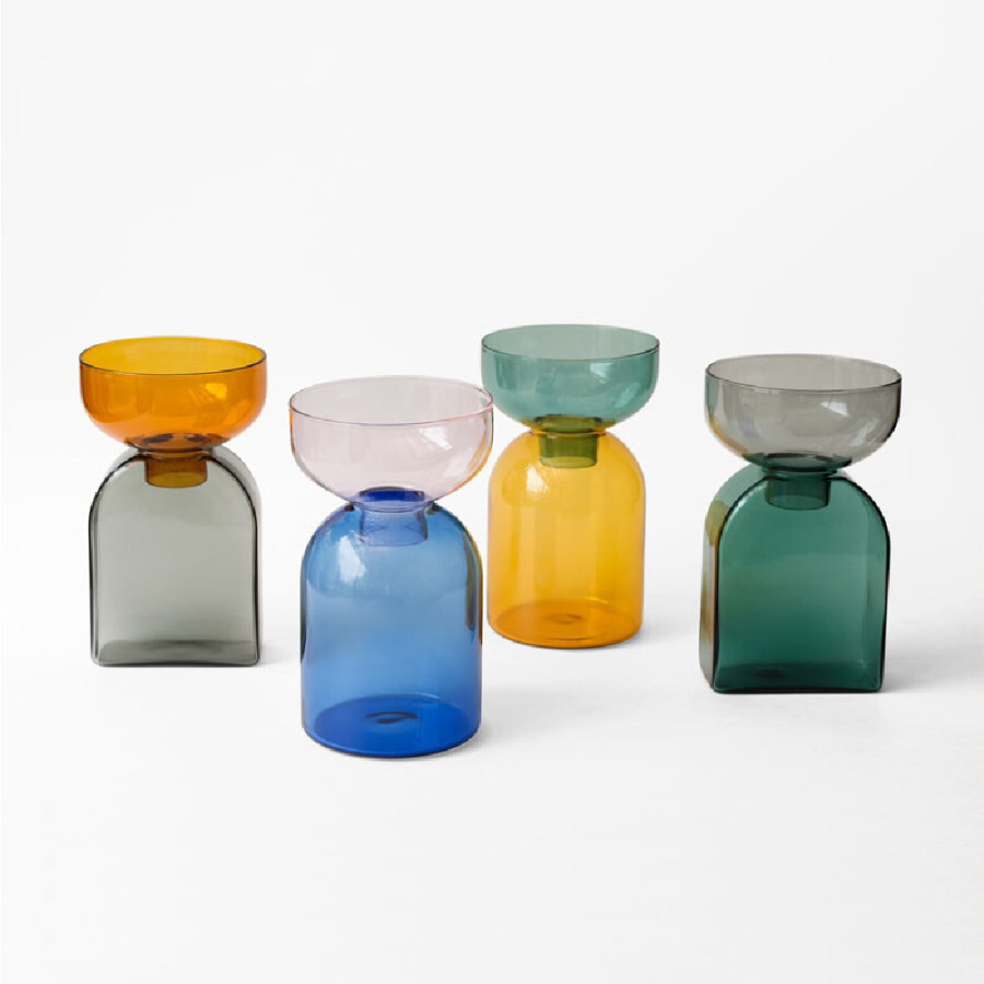 amabro-TWO TONE雙色花瓶，透過日本傳統工藝融合復古美學，獨特造型