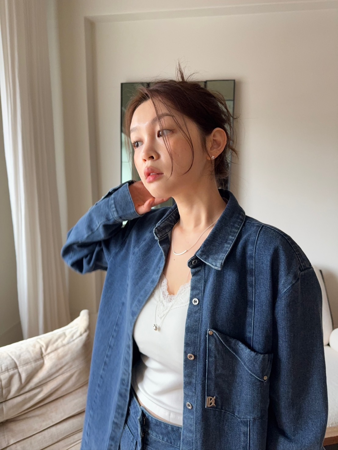 [現貨] TN MADE 25AW - Lisbon Denim Jacket 里斯本丹寧牛仔襯衫 (藍)