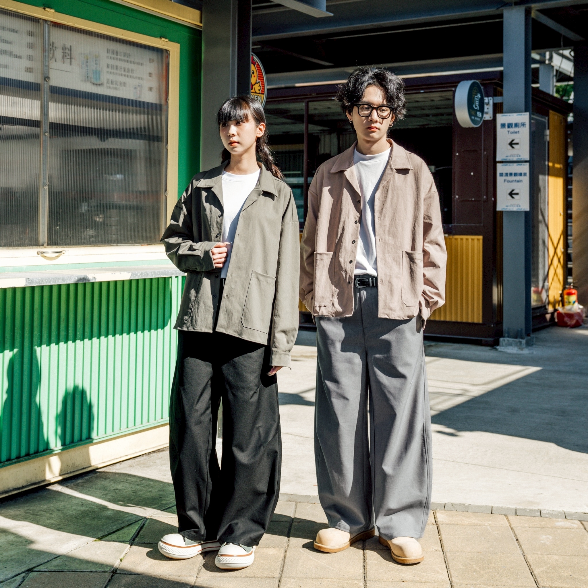 #預購 SBG 打折彎刀西裝長褲 兩色 SB5335