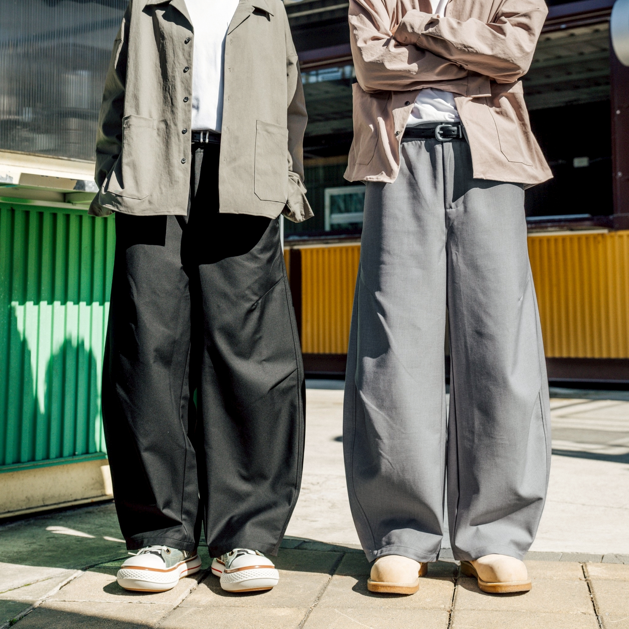 #預購 SBG 打折彎刀西裝長褲 兩色 SB5335
