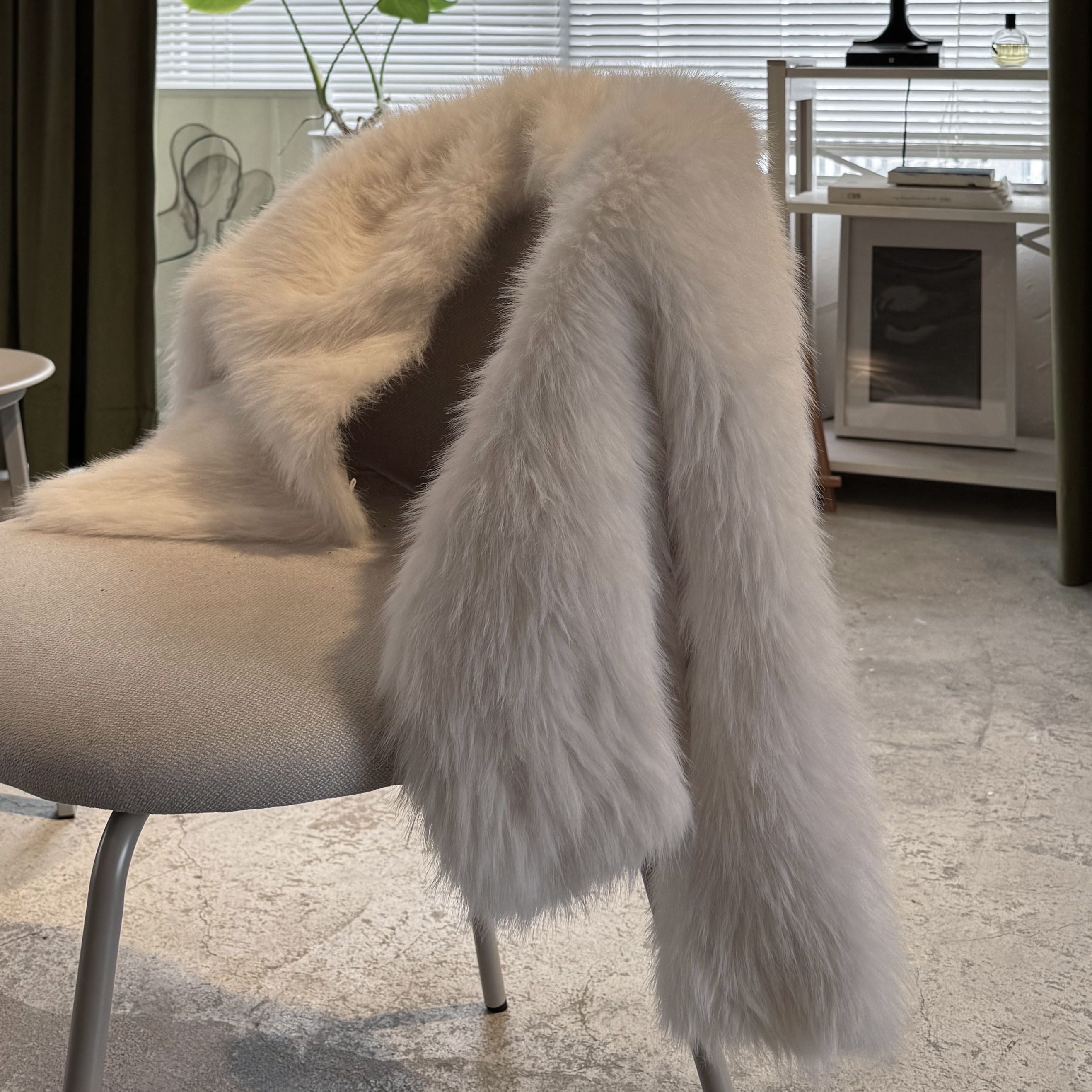 D07名媛感V領毛毛外