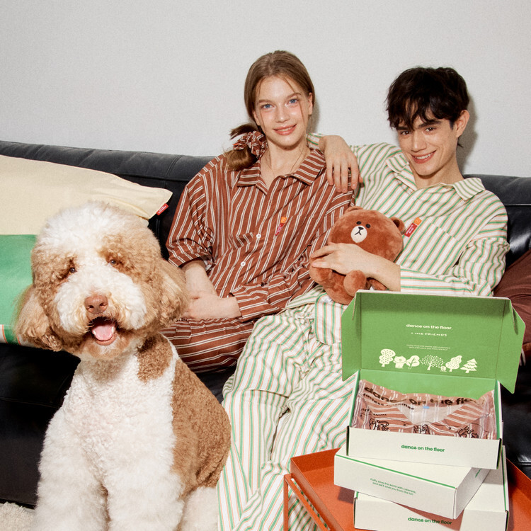 danceonthefloor | 不沾毛大人長袖睡衣 （Line聯名系列）