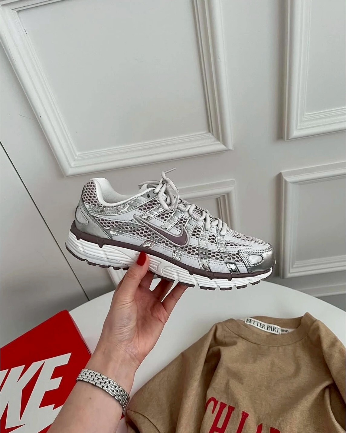 <首波低價>NIKE P-6000 "Platinum Violet" 復古休閒鞋 電鍍冰梅 女鞋