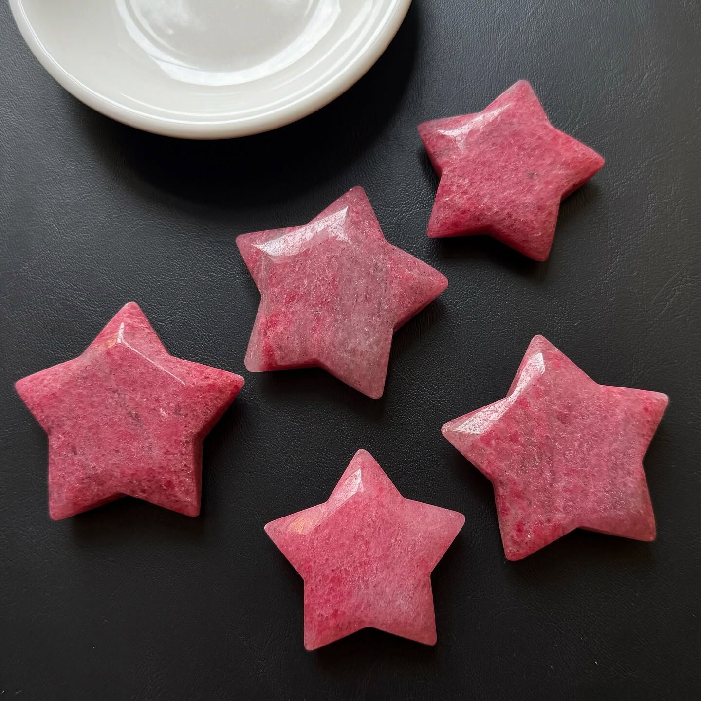 [原石] 薔薇輝石 星星 水晶擺飾