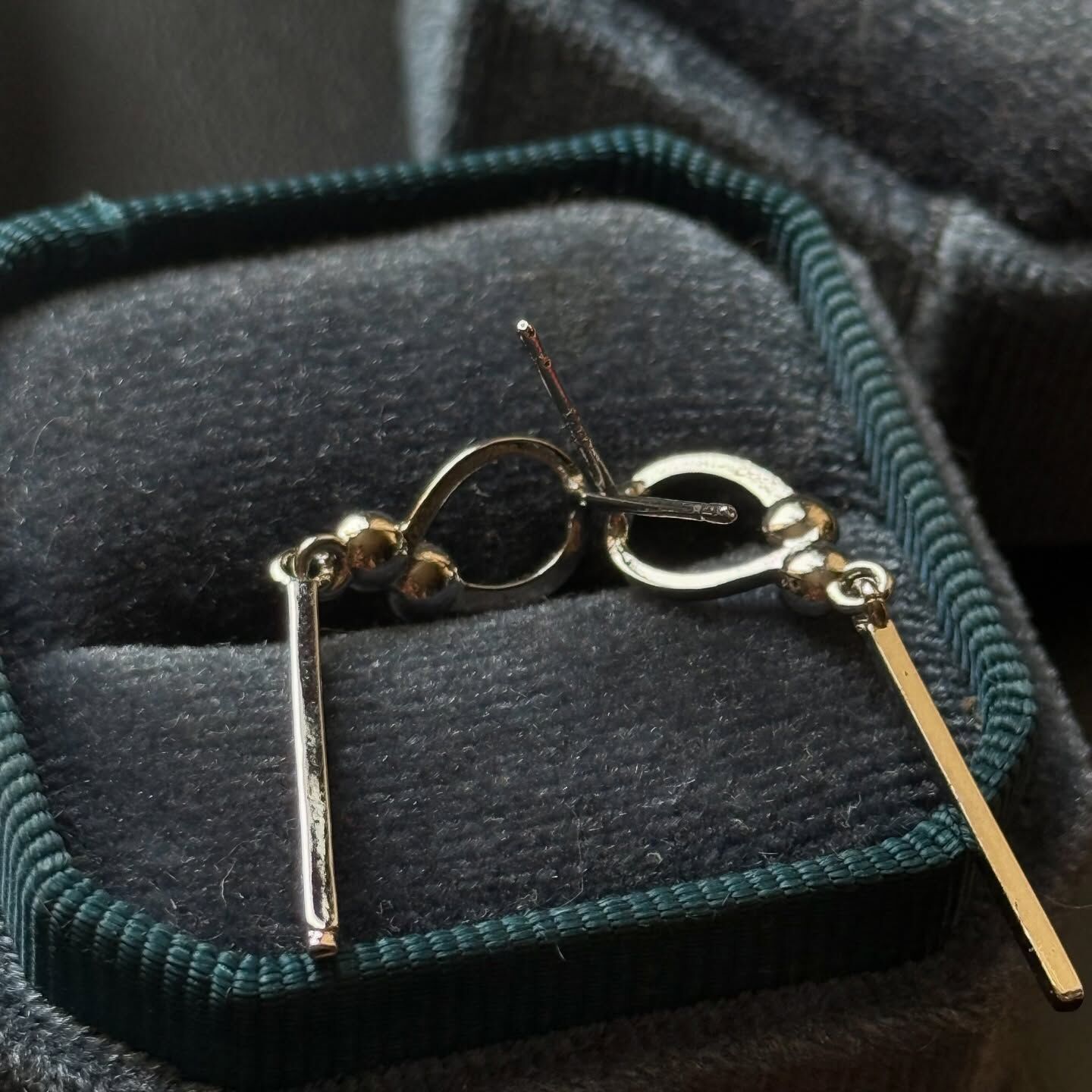 [原石] 西瓜碧璽 925銀耳環 水晶耳環