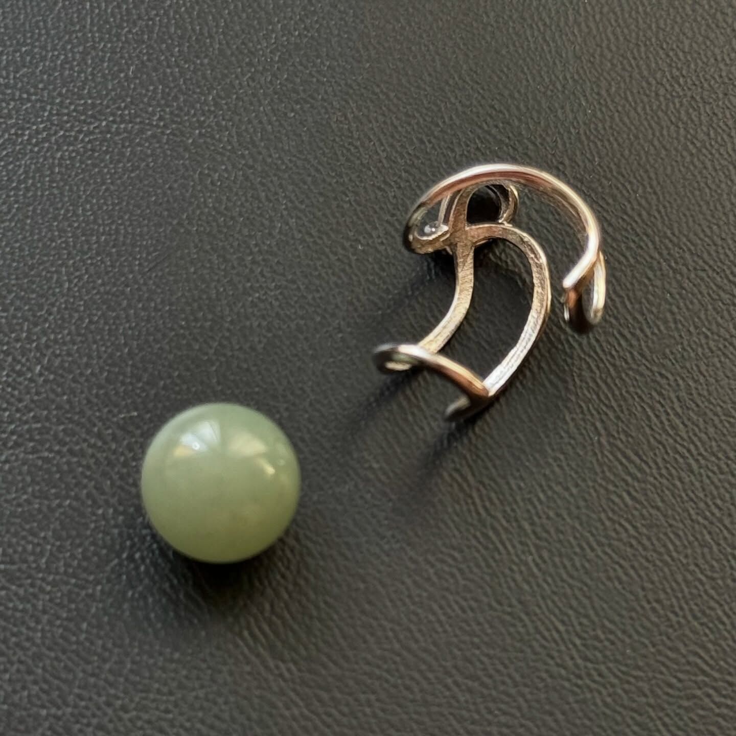 [原石] 925銀項鍊吊墜 水晶球空拖