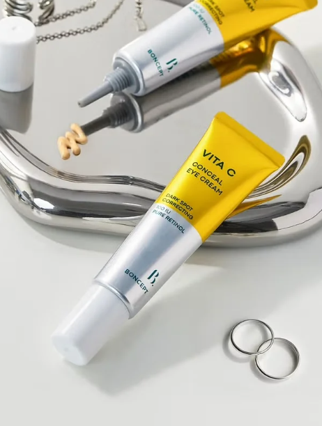 DAISO BONCEPT Vitamin C Conceal Eye Cream (10ml) from Korea - Concealer and Dark Circle Reducer