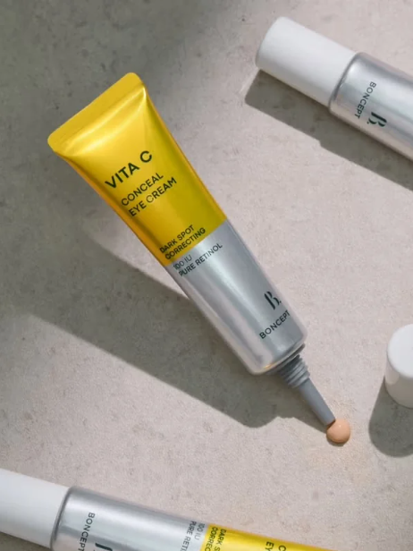 DAISO BONCEPT Vitamin C Conceal Eye Cream (10ml) from Korea - Concealer and Dark Circle Reducer