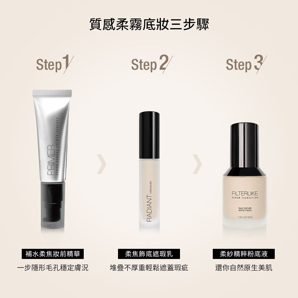 現 貨丨Solone 柔紗精粹粉底液 SPF50★★★ W25 淺亮膚 Beige W30 裸米膚 Natural Beige