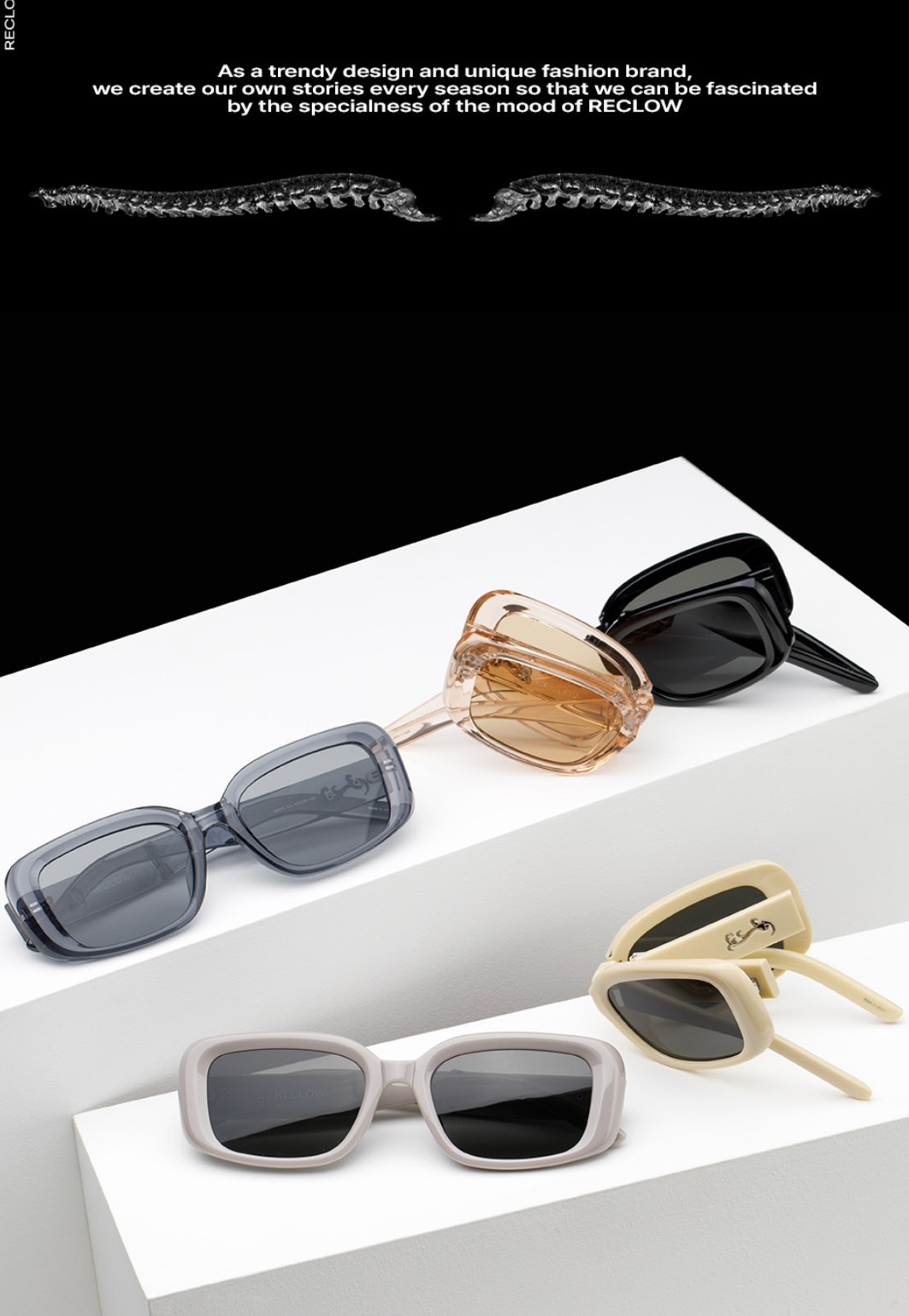 【韓國連線】RECLOW MAYE 方框摺疊太陽眼鏡 4色 RMSUNNYG
