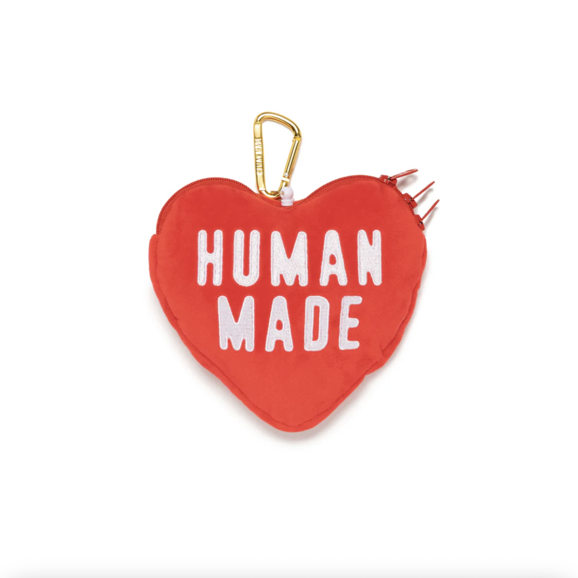 -(B018)-HUMAN MADE HEART PASS CASE  心型毛絨卡包 紅色-HM30GD133