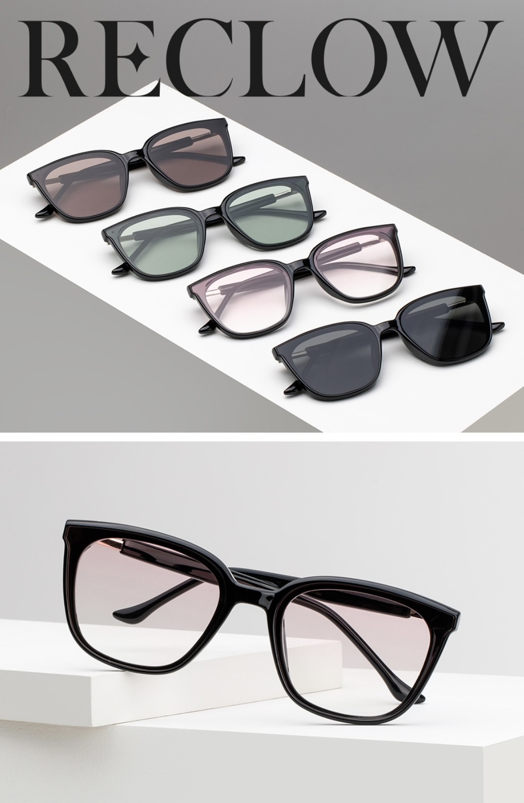 【韓國連線】RECLOW ROCHE 金屬支架有色鏡片太陽眼鏡 4色 RROCHE