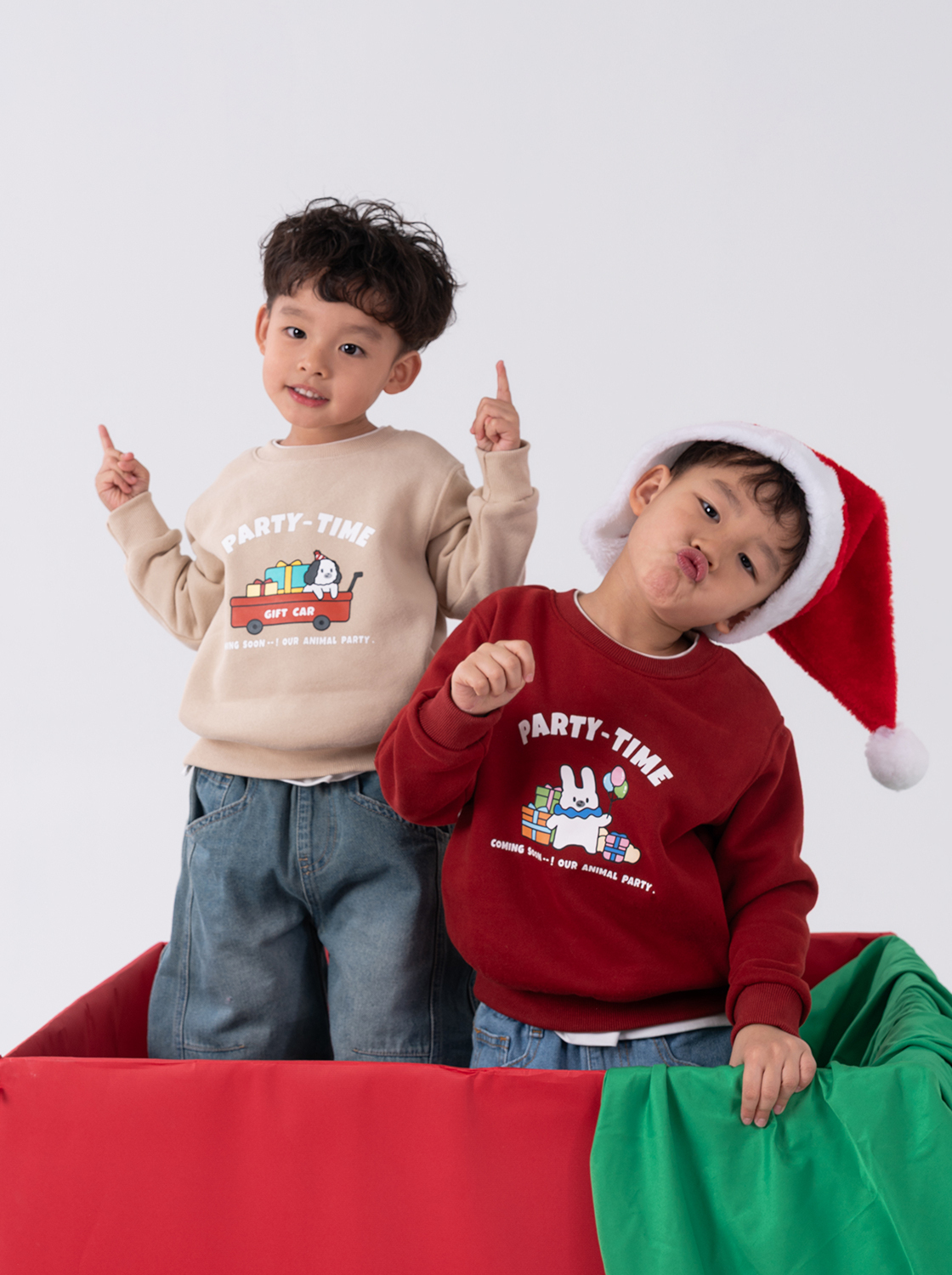 派對時間-假兩件大學TEE【童裝】