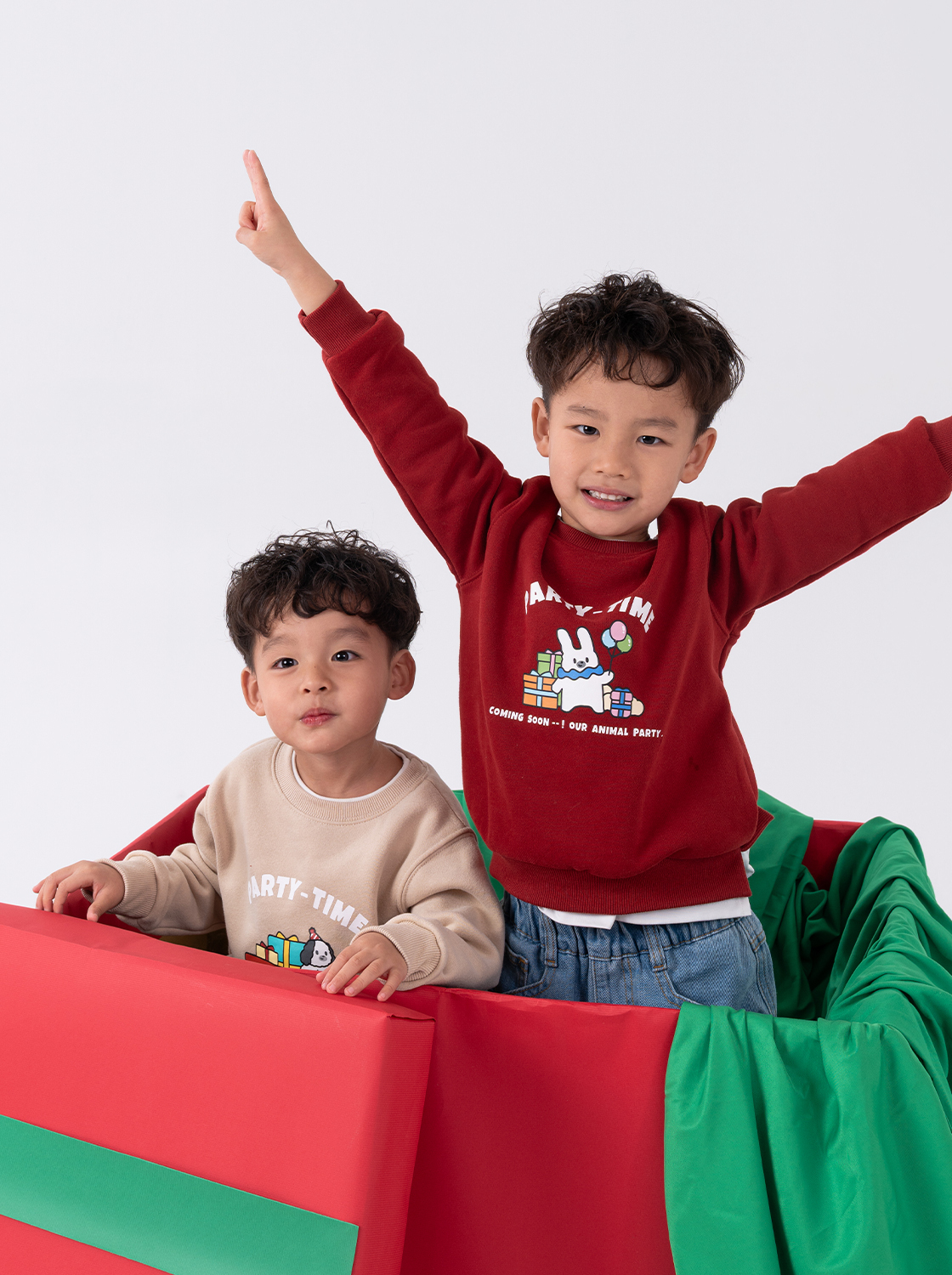 派對時間-假兩件大學TEE【童裝】