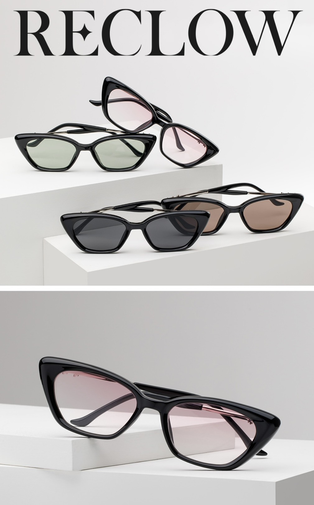 【韓國連線】RECLOW ENCLOS 金屬支架有色鏡片太陽眼鏡 4色 RENCLOS