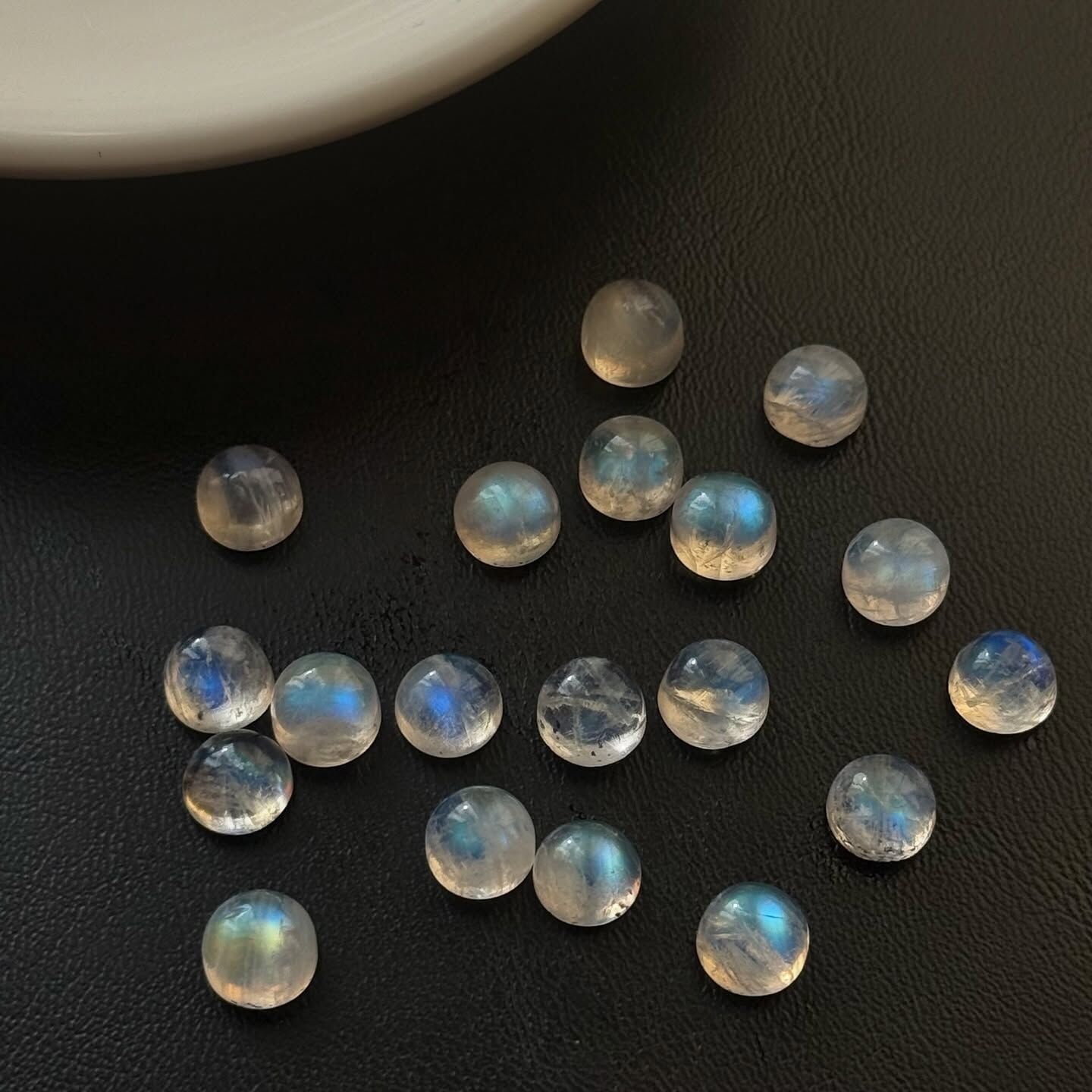 [原石] 月光石 水晶裸石蛋面